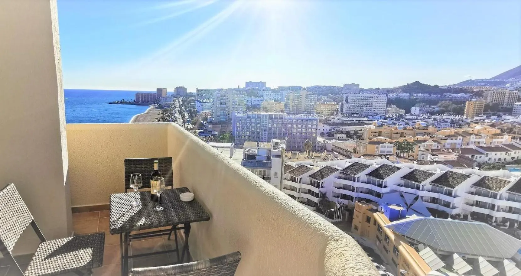 Benalmadena Front Line Sea View 1 Bedroom Large Apartment